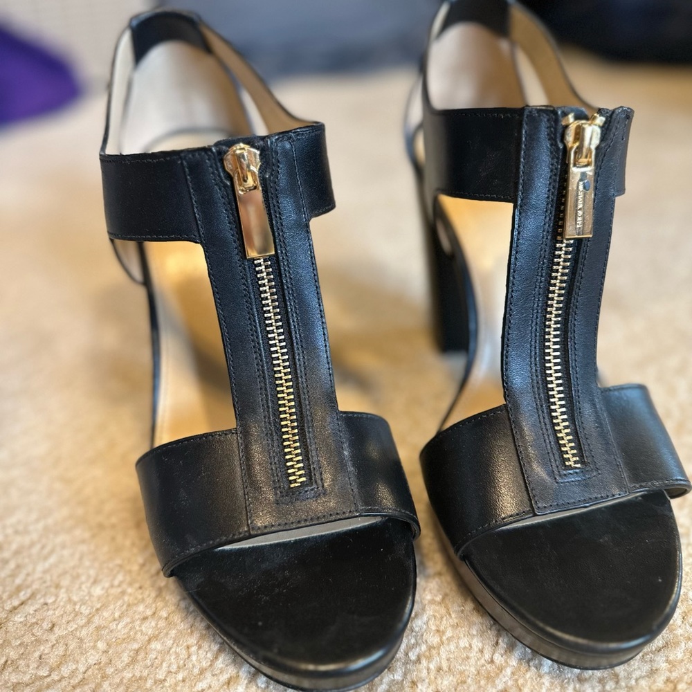Michael Kors Berkeley T-Strap Platform Sandals